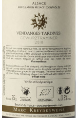 DOMAINE MARC KREYDENWEISS Vendanges Tardives 2018